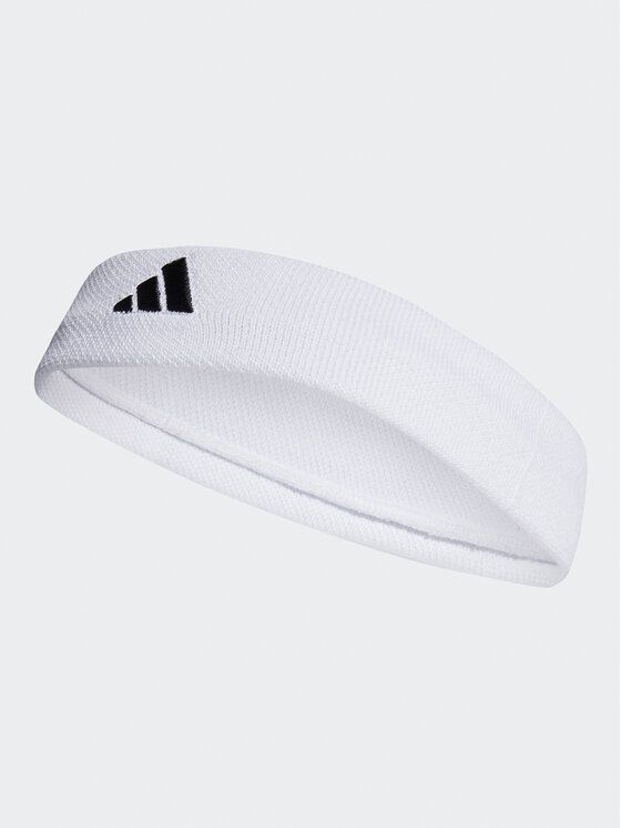 TENNIS HEADBAND,WHITE/BLACK 