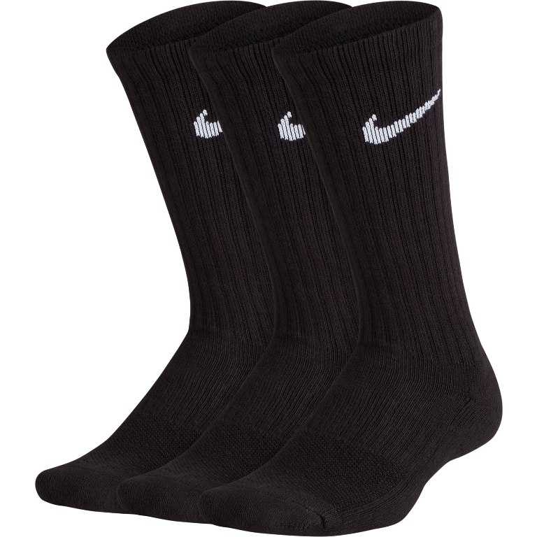 KIDS' NIKE PERFORMANCE CUSHION,BLA 