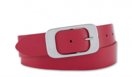 4cm Softledergürtel rot 