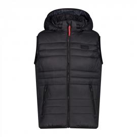 MAN VEST ZIP HOOD 