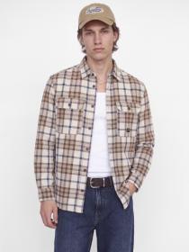 JPRBLUIVY CHECK L/S OVERSHIRT SN 