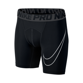 COOL HBR COMP SHORT YTH BLACK/BLACK/WHITE 